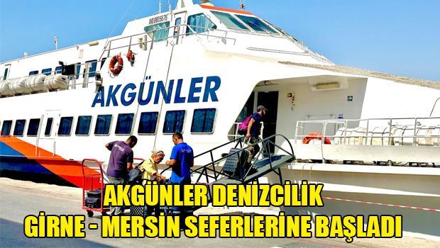 Akgünler открыла рейсы Кирения - Мерсин
